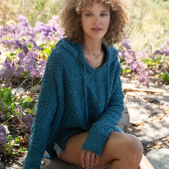 POL Knit Hoody - Blue - Picture 1 of 8
